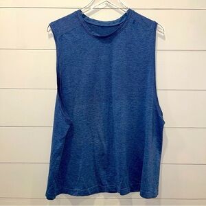 Lululemon Athletica Blue Sleeveless Metal Vent Technology Top Mens Size XXL